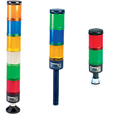 Warning Towers:Modular Stacklights, Components and Assembled Indicating Lights