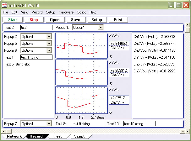 iNET-iWPLUS : Data Acquisition and Control Software for use with instruNet Data Acquisition Systems