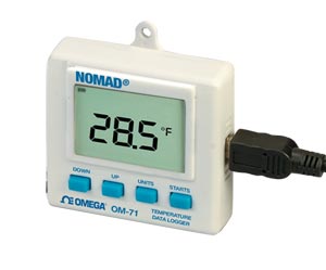 OM-70 Series:Portable Temperature/Humidity Data Loggers with Display