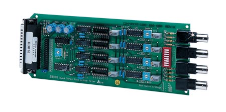 OMB-DBK18 : 4-Channel Low-Pass Filter Card for Use with OMB-DAQBOARD-2000 Series and OMB-LOGBOOK Systems