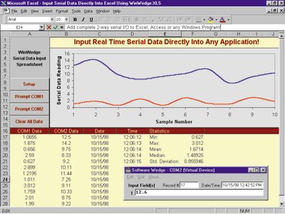 WinWedge Software : Serial Data Acquisition Direct Into Any PC Application