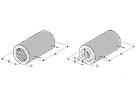 CRFC Series:High Temperature, Low Mass, Vacuum Formed Ceramic Radiant Full Cylinder Heaters