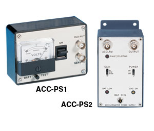 ACC-PS1 and ACC-PS2:Accelerometer Power Supplies, Battery Powered