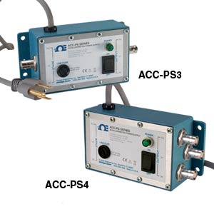 ACC-PS3A and ACC-PS4A:Accelerometer Power Supplies/Amplifiers, AC Powered Single Channel and Triaxial - Discontinued