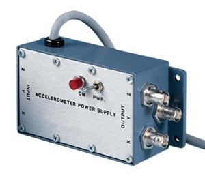ACC-PS3 and ACC-PS4:Accelerometer Power Supplies, AC Powered, Single Channel and Triaxial Supply