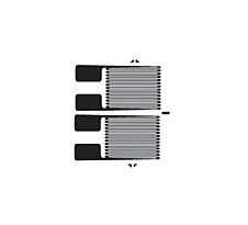 Parallel Grid Dual Strain Gages:Double Strain Gages, 2 Measuring Grids