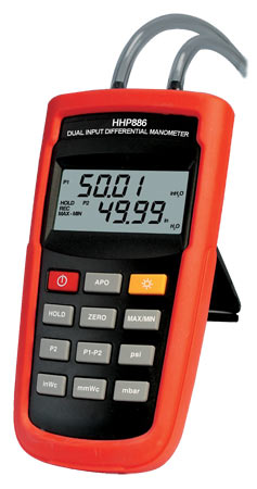 HHP886 Series : Differential Manometer, Dual Input