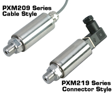 PXM209 and PXM219 Metric Series: - Discontinued Metric Pressure Transducer