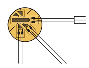 Rosette Strain Gages - Superseded by KFH Series:3-Element Strain Gage Rosettes, Pre-Wired