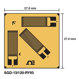 SGD-13/120-RY93:Corner Rosette Strain Gages