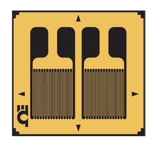 SGD-2/350-DY11:Precision Strain Gages Dual-Grid for Bending Strains