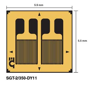 SGT-2/350-DY11:Transducer-Quality Strain Gages 
Dual Parallel Grids for Bending Applications