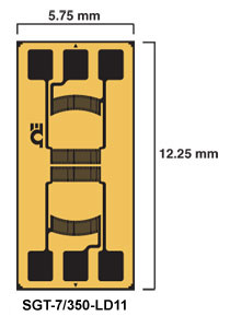 SGT-7/350-LD11:Transducer Quality Strain Gages Full and Half Bridge Linear Diaphragms