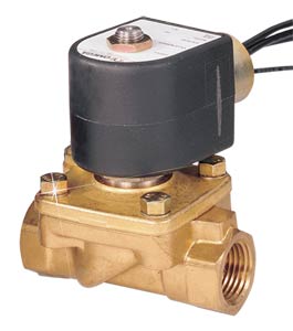 SV220 Series:2-Way Solenoid Valves - Hot Water, Brass Body, Normally Closed