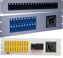 19SJP Series:19 inch Anodized Jack Panels for Standard Connectors