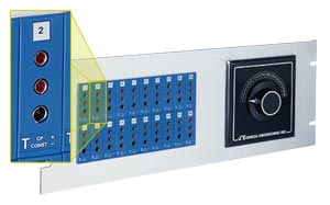 19TJP Series:19 inch Jack Panels 3-Prong Connectors