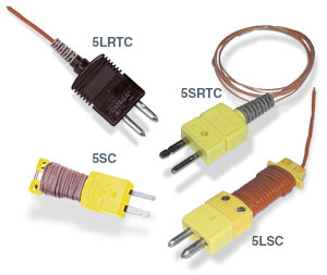 5LRTC, and 5SRTC Series:Ready-Made Insulated Thermocouples with Kapton®, PFA, Glass Braid Insulation and Molded Connectors