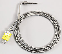 BT Series:Bayonet Style Thermocouples with Stainless Steel Cable
