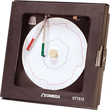 CT7310, CT7311, CT7312:Economical 2-Pen Circular Process Recorder