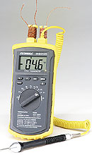 HH501DK:4-Channel Type-K Thermometer with Backlit Display