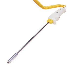 HPS-HT Series:High Temperature Surface Thermocouple Probe with Handle and Retractable Cable