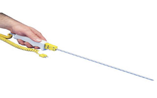 QD & HPS Series:Special Tip Thermocouple Probes with  Quick Disconnect or Integral Handles, ProbeTips for Penetration