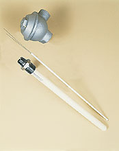 RAT, SAT, and BAT Series:High Temperature Thermocouple Assemblies Platinum Thermocouples and Ceramic Protection Tubes