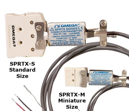 SPRTX and STCTX Series : Universal Temperature Connector-Transmitter; for RTD’s and Thermocouples