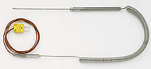 TJ36  ACL Series:Autoclave Thermocouple Probe with Stainless Steel Transition Junction: Model Numbers TJ36-(*)-116G-(*)-ACL