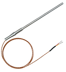 TJ36-CC Series:Rugged High Temp Transition Joint Thermocouple Probe - Braided Fiberglass-Insulated Lead Wire