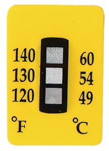 TL-3:Non-Reversible Temperature Labels, 3 Temperature Ranges