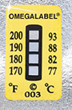 TL-4:Non-Reversible Temperature Labels, 4 Temperature Ranges