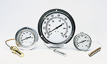 VA and GA Series:Vapor and Gas Actuated Thermometers, Panel & Surface Mount - Discontinued