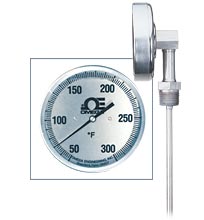 X, XR, V, and VR Series:DialTempTM, Bi-Metal Stem Thermometers